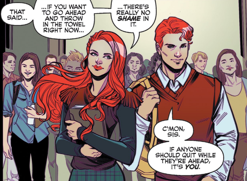 Cheryl and Jason Blossom plotting something deviant.
